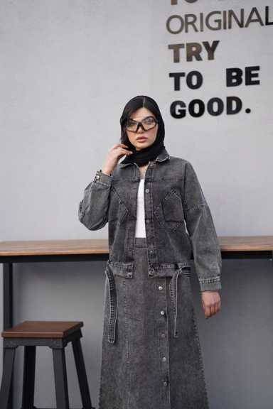 کت و دامن جین