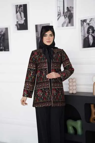 کت مخمل تمام سوزن دوزی