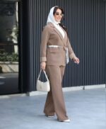 کت با شلوار فول بگ جدید با کمربند دیور - تصویر 5