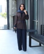 کت با شلوار فول بگ جدید با کمربند دیور - تصویر 4