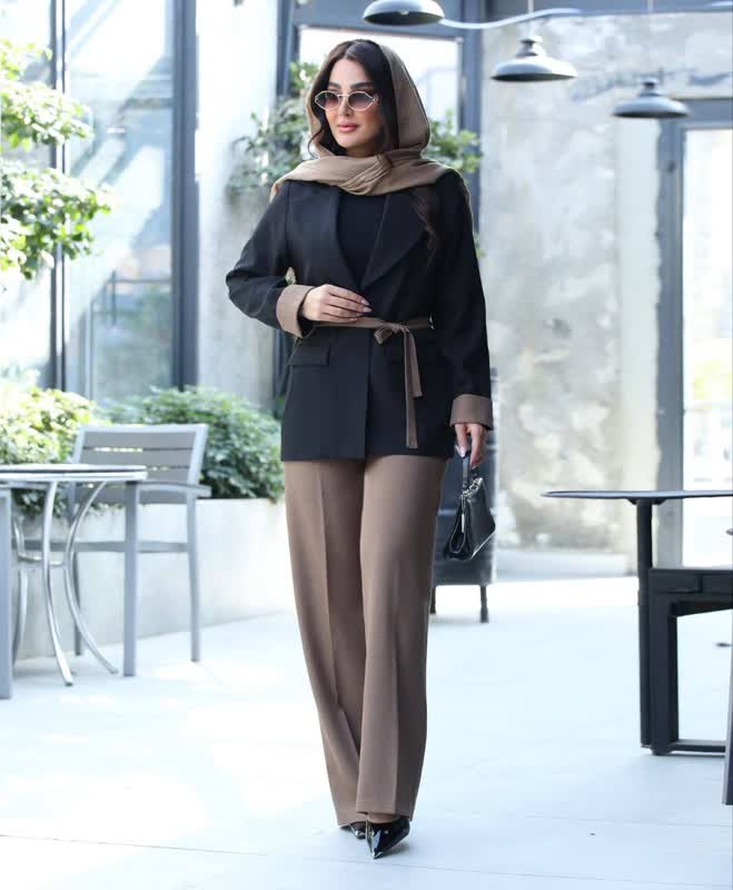 کت شلوار ست دو رنگ جدید