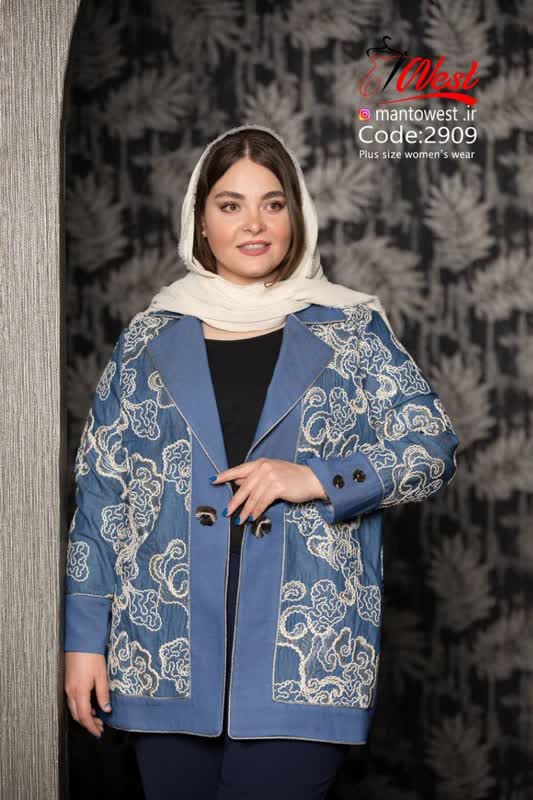 کت کتان بزرگ سایز جذاب