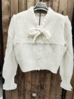 بلوز بافت آستین حریر کرواتی