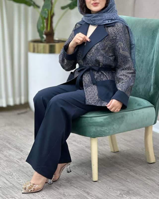 کت شلوار عیدانه ژاکارد ونو