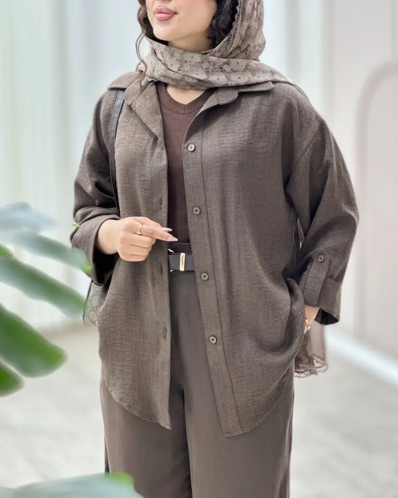 شومیز شیشه ای وارداتی ونو 109 - تصویر 5