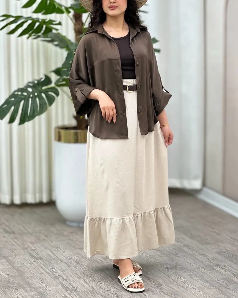 شومیز کرپ وارداتی ژولیا ونو 105 - تصویر 11